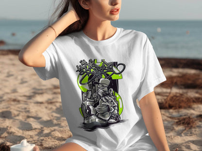 Urban Street Art Graffiti Character Design Printed T-Shirt - Design & Vybe