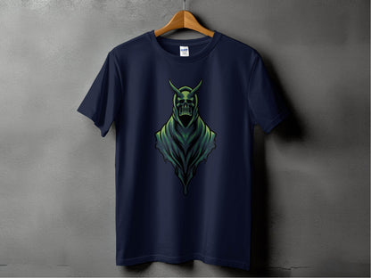 Gothic Hooded Skull Artwork Graphic T-Shirt - Design & Vybe