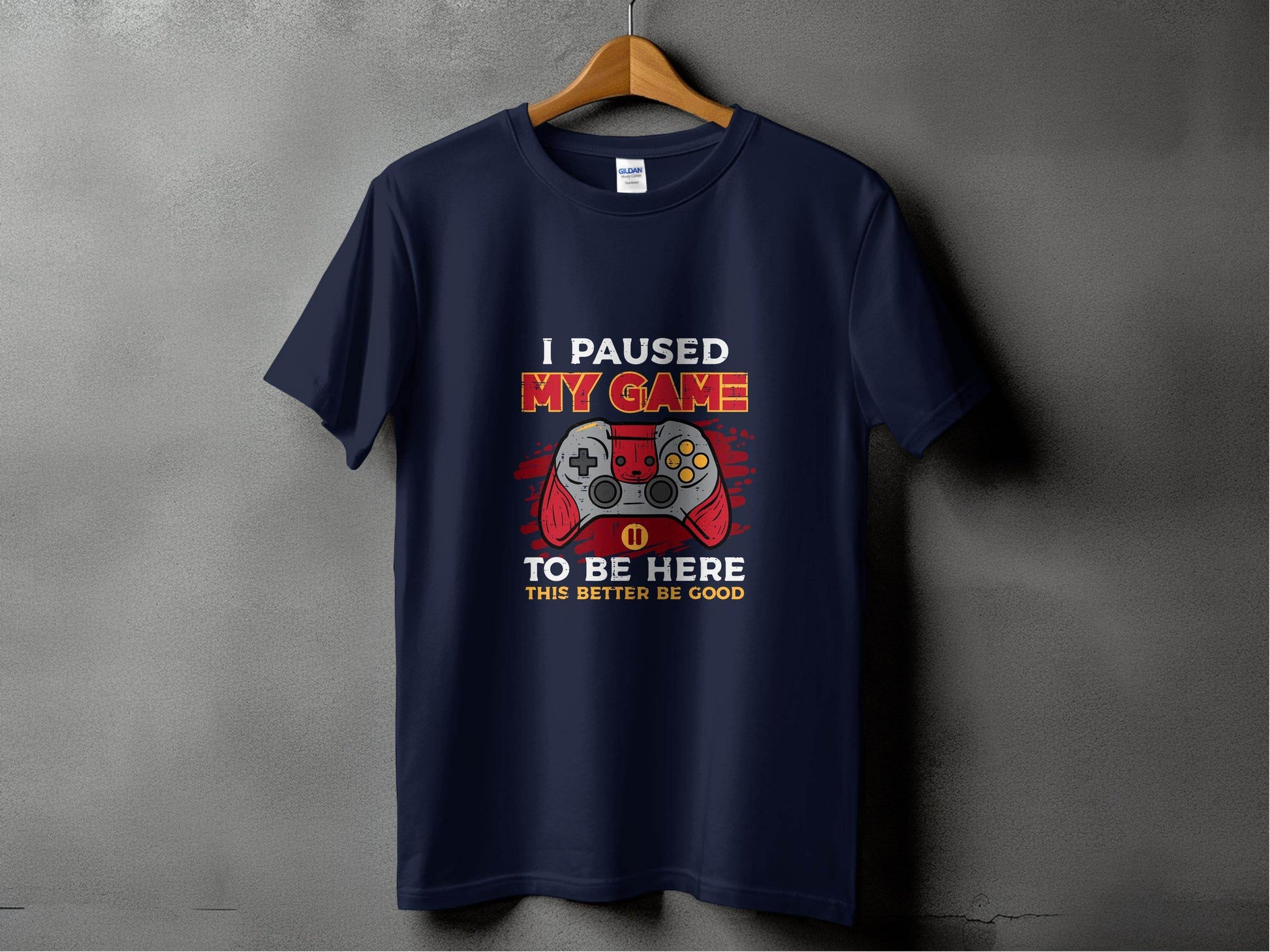 I Paused My Game To Be Here Gaming Controller T-Shirt - Design & Vybe