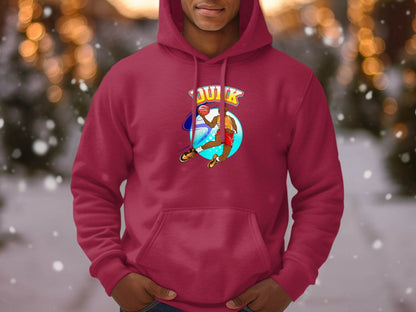Vibrant Basketball Dunk Graphic Sports Hoodie - Design & Vybe