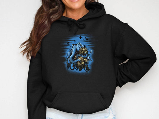 Deep Sea Diver Adventure-Inspired Jelly Fish Graphic Hoodie - Design & Vybe