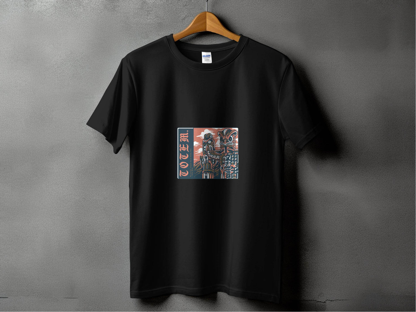 Totem Poles with Quote Be Yourself Oscar Wilde T-Shirt - Design & Vybe