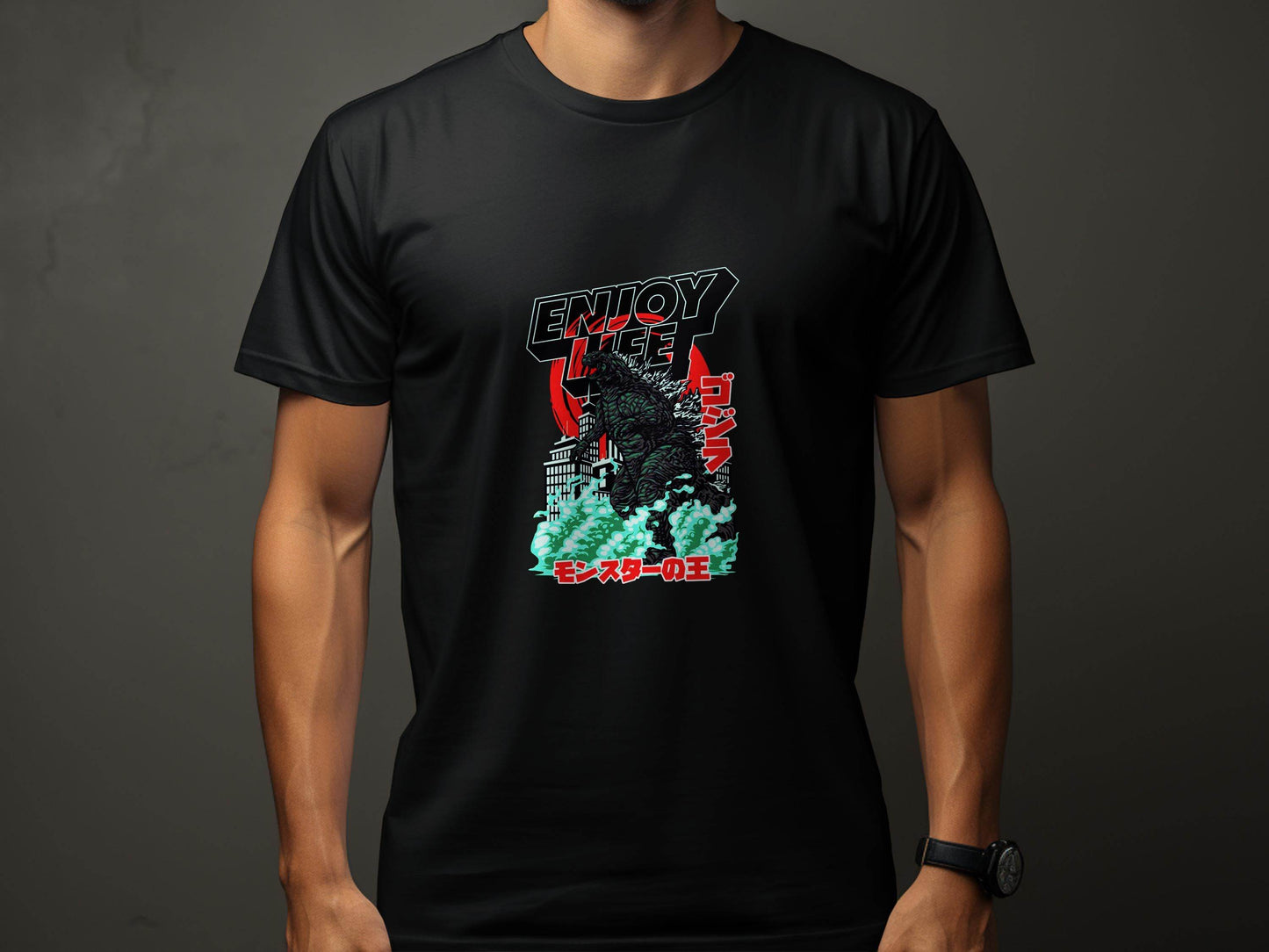 Enjoy Life Godzilla Monster King Of The Monsters T-Shirt - Design & Vybe