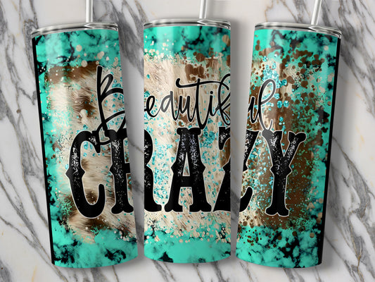 Beautiful Crazy Turquoise Marble Effect Cup product