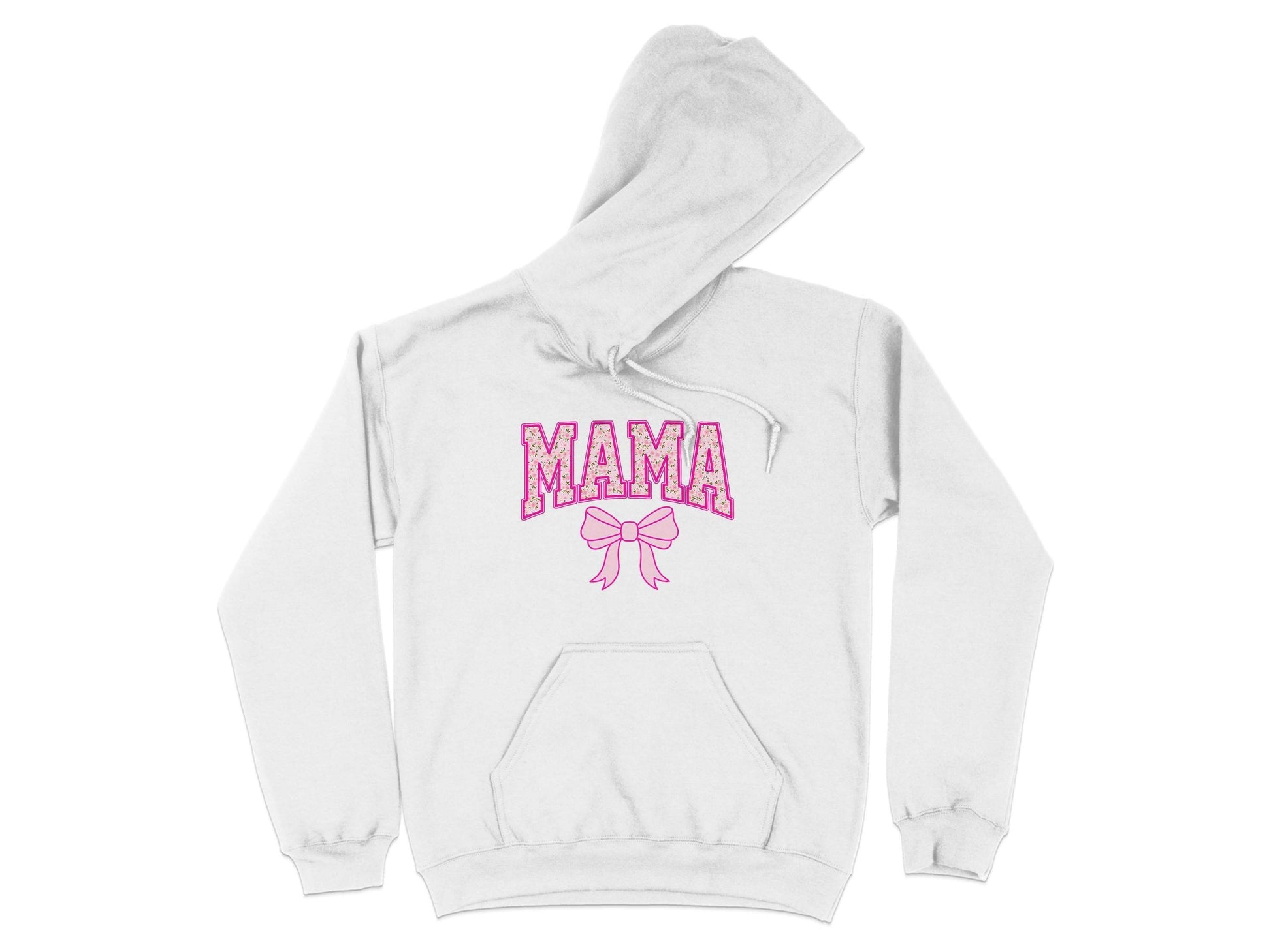 Floral Mama With Bow Graphic Design For Moms Hoodie - Design & Vybe