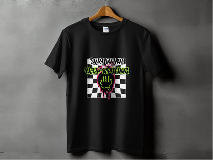 Stay Weird and Keep Smiling Graphic Design T-Shirt - Design & Vybe
