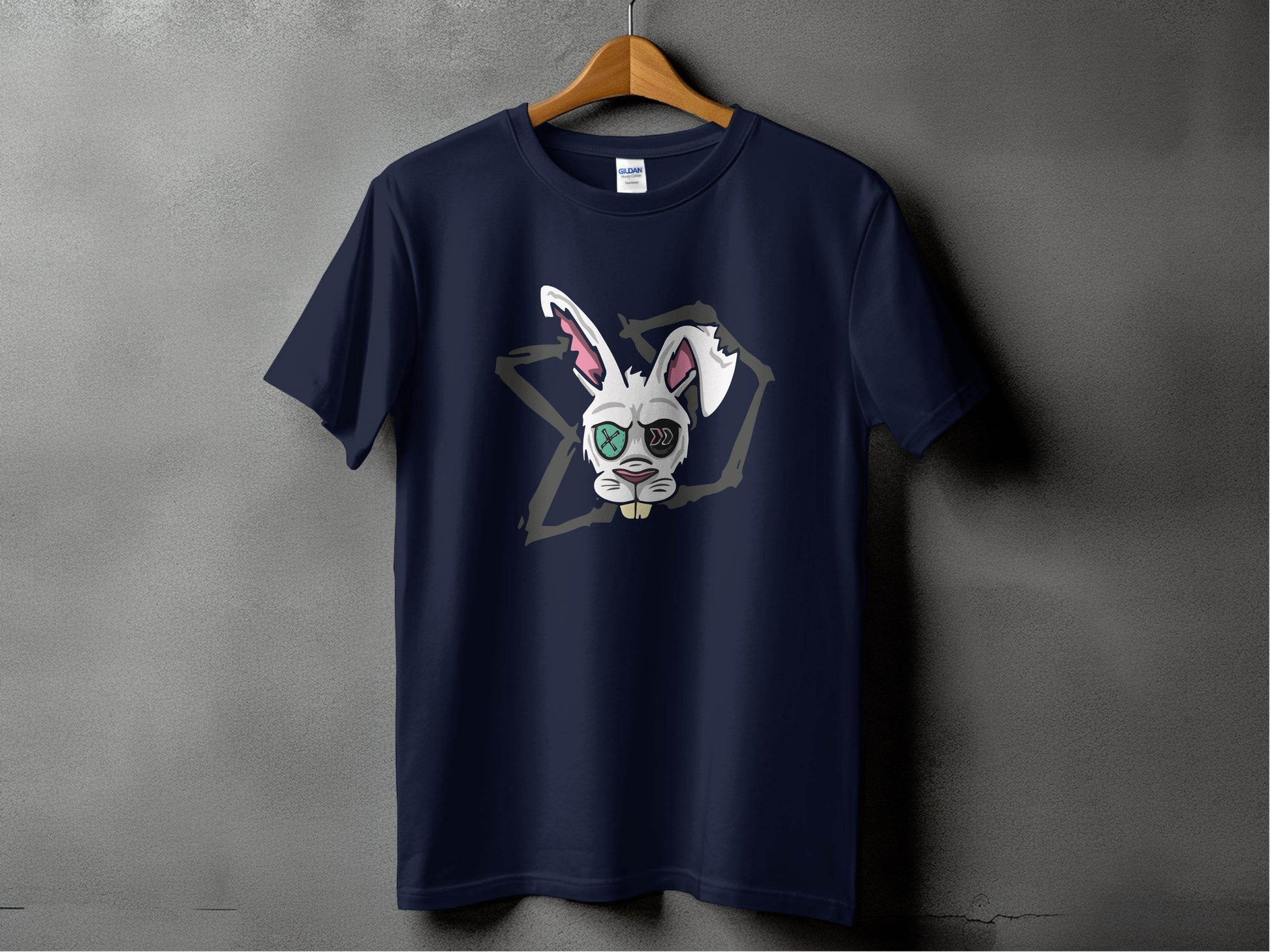 Playful Rabbit Graphic Short Sleeve T-shirt product type