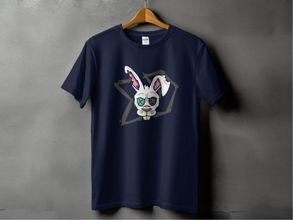 Playful Rabbit Graphic Short Sleeve T-shirt product type