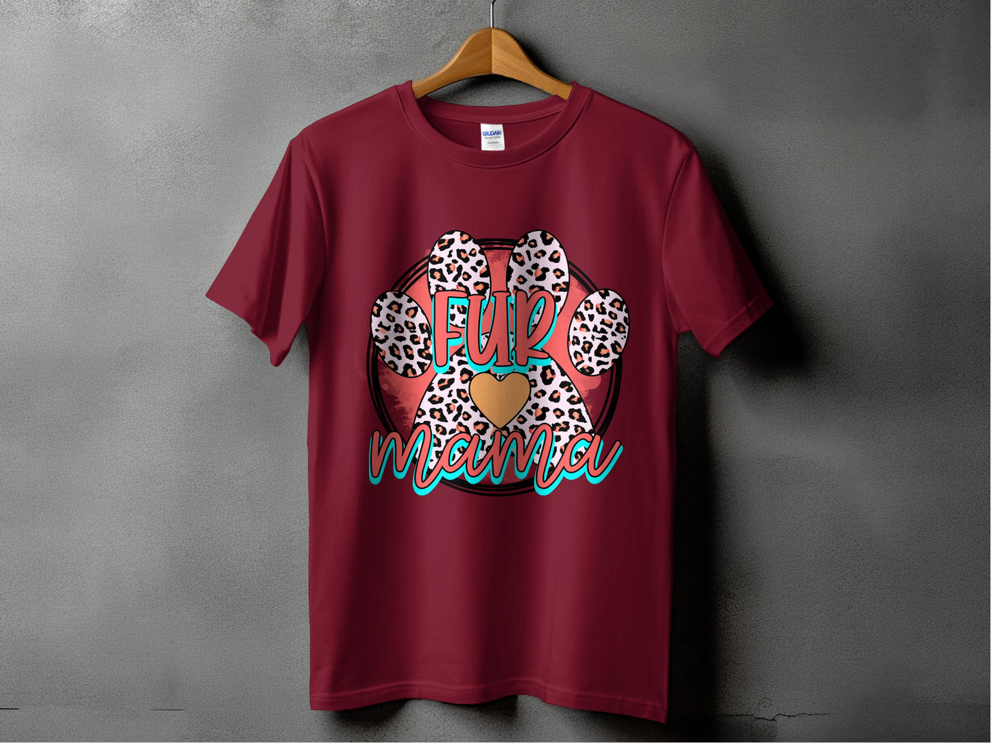 Fur Mama Leopard Printed Graphic T-shirt product
