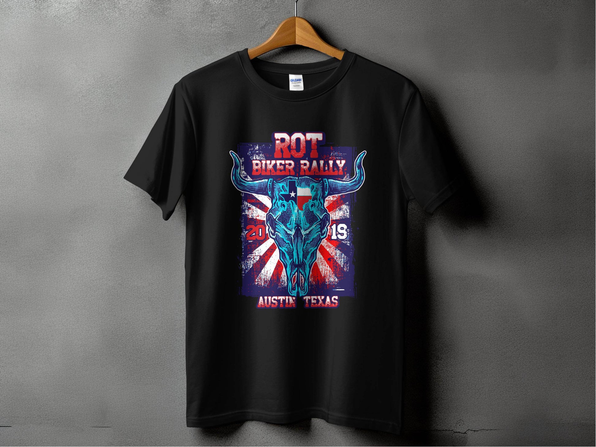 ROT Biker Rally Austin Texas 2019 T-Shirt - Design & Vybe