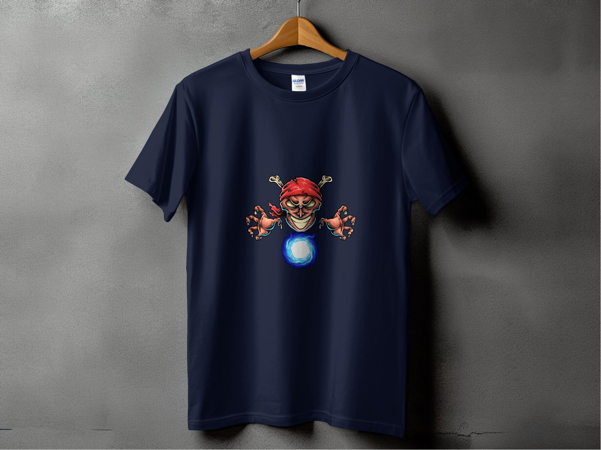 Fierce Cartoon Character Red Hat Graphic T-Shirt product