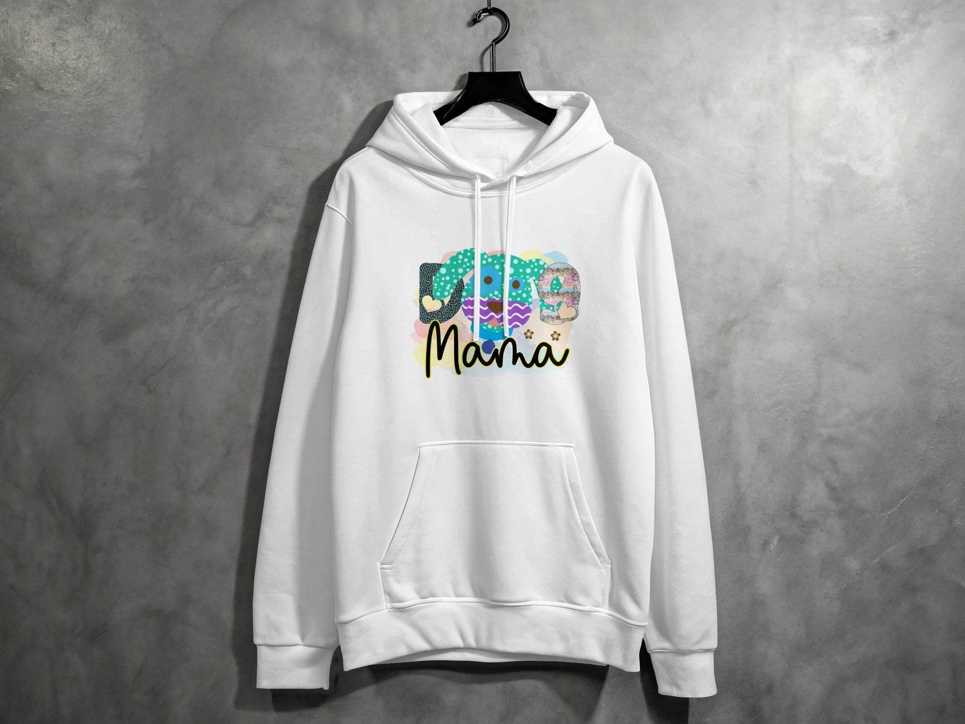 Dog Mama Colorful Graphic Design Great Gift Idea Hoodie - Design & Vybe