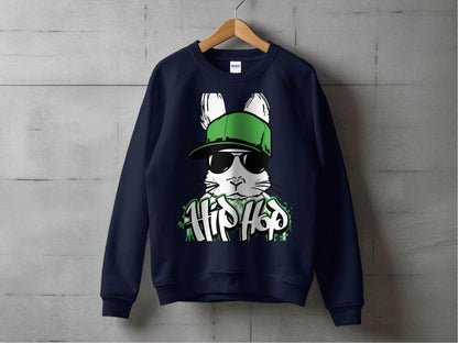 Trendy Hip Hop Bunny with Sunglasses Sweater - Design & Vybe