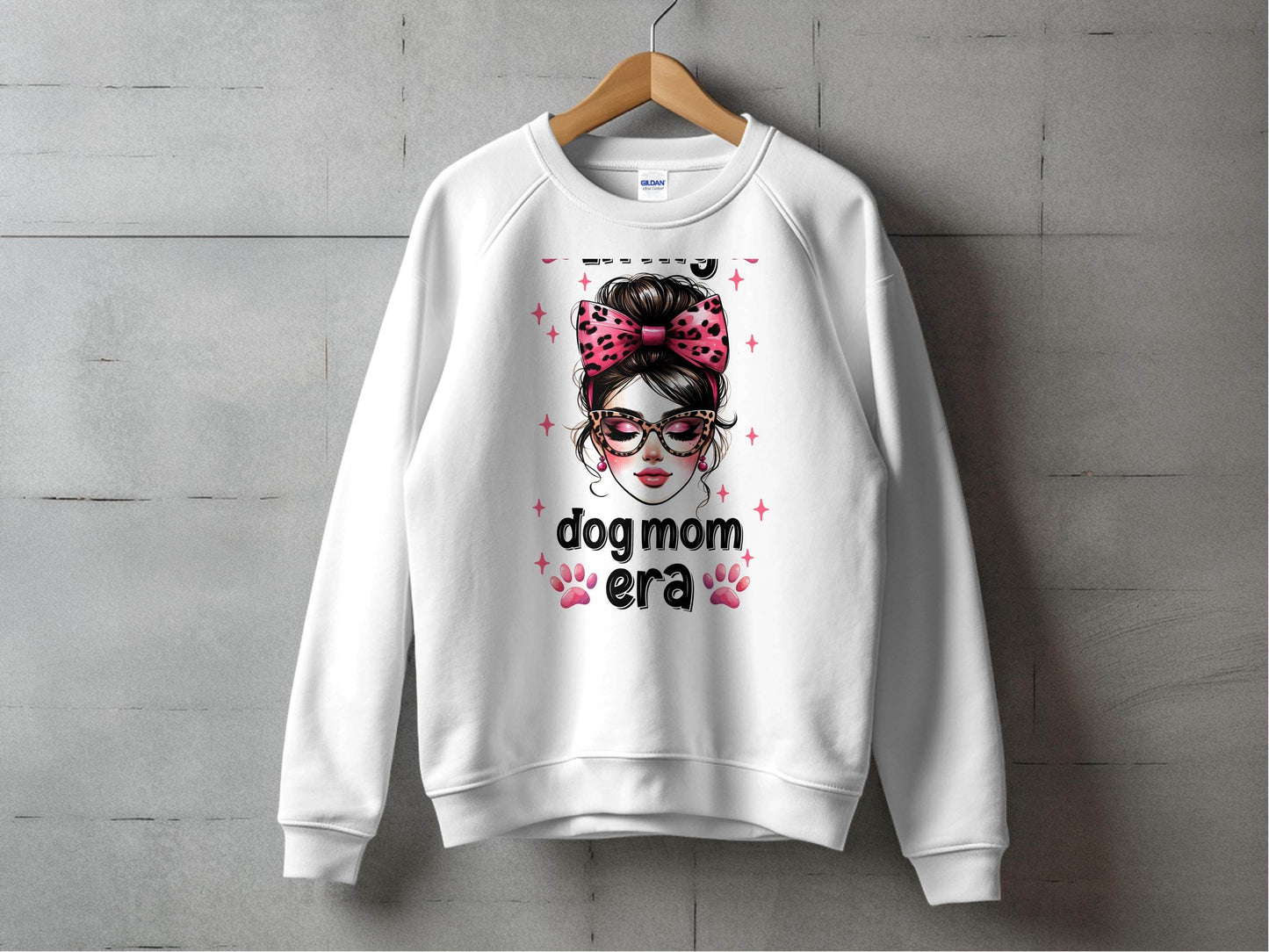 In My Dog Mom Era Stylish Woman Graphic Design Sweater - Design & Vybe