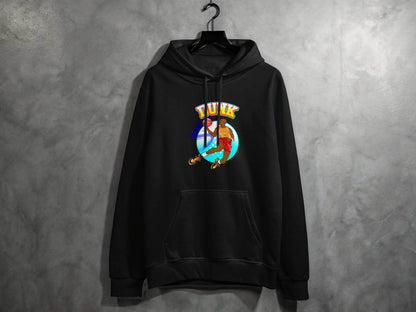 Vibrant Basketball Dunk Graphic Sports Hoodie - Design & Vybe