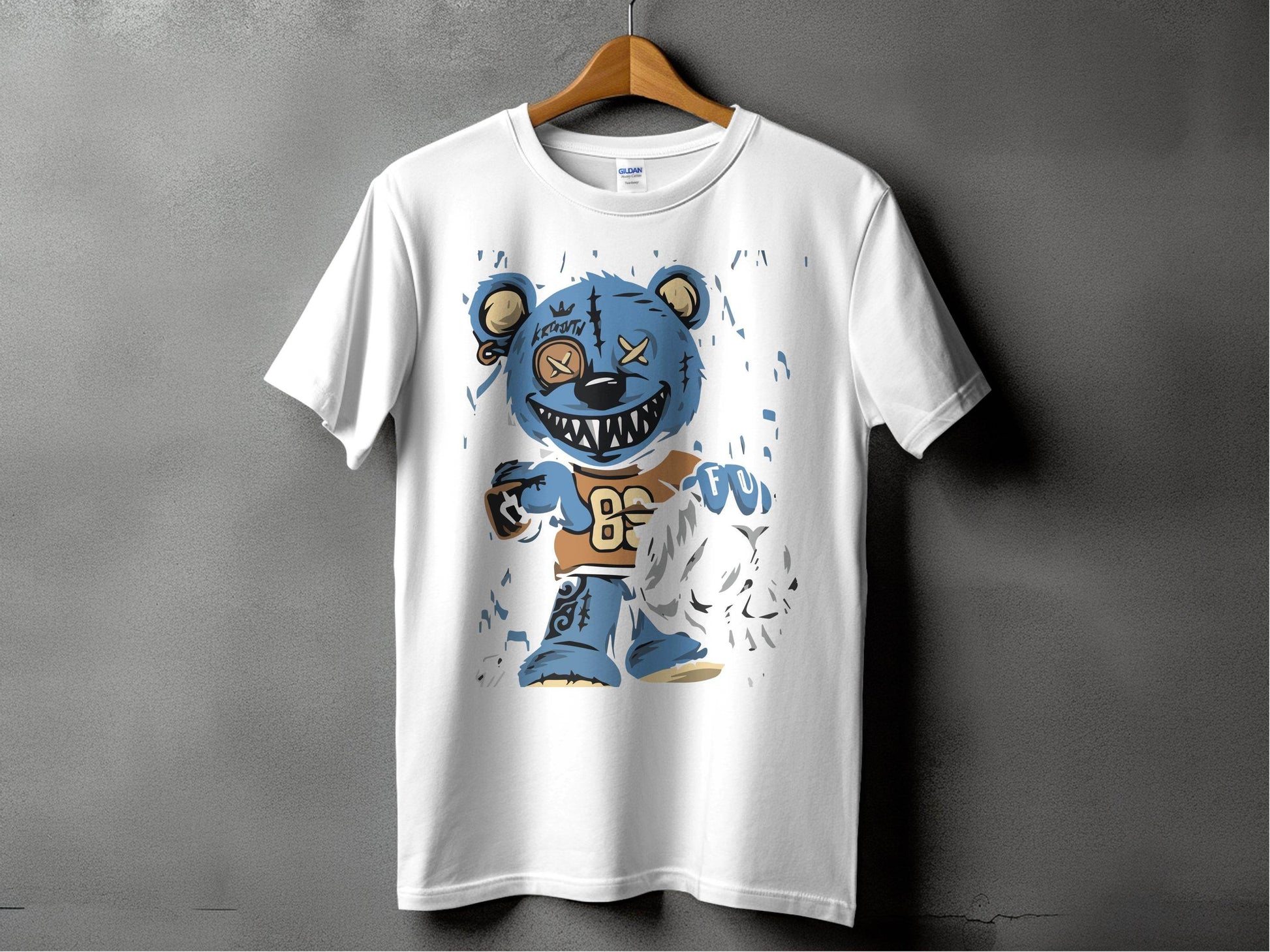 Funky Cartoon Bear Graphic T-Shirt - Design & Vybe