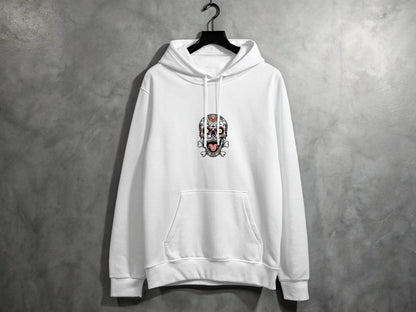 Skull with Floral Pattern on a Bone Design Graphic Hoodie - Design & Vybe