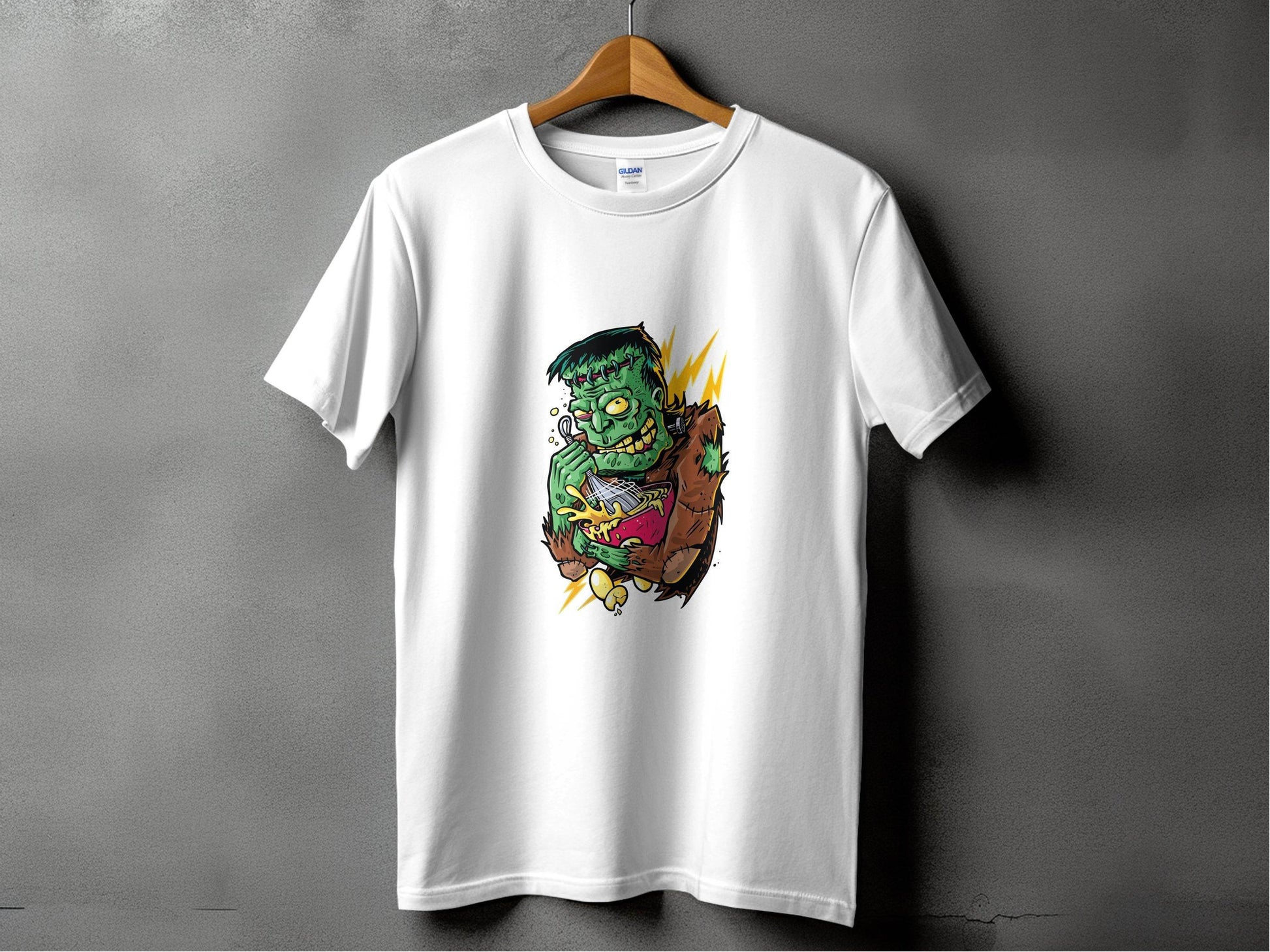 Mad Frankenstein Mixing Potion Funny Halloween T-Shirt - Design & Vybe