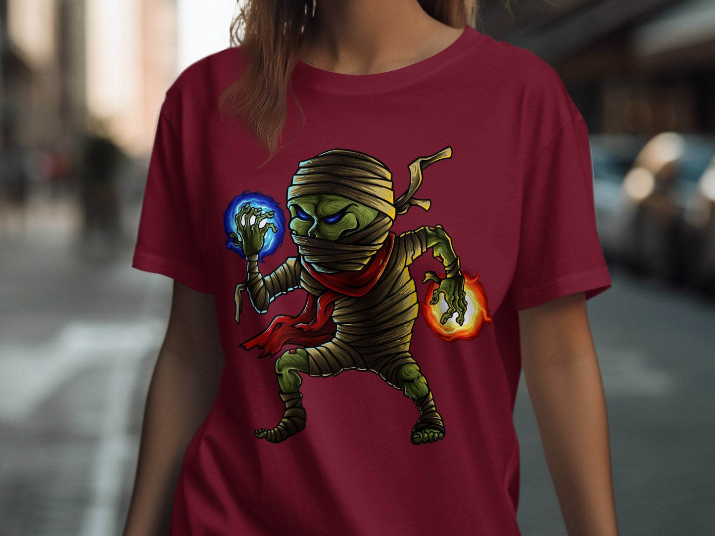 Elemental Mummy Character Design Graphic T-Shirt - Design & Vybe