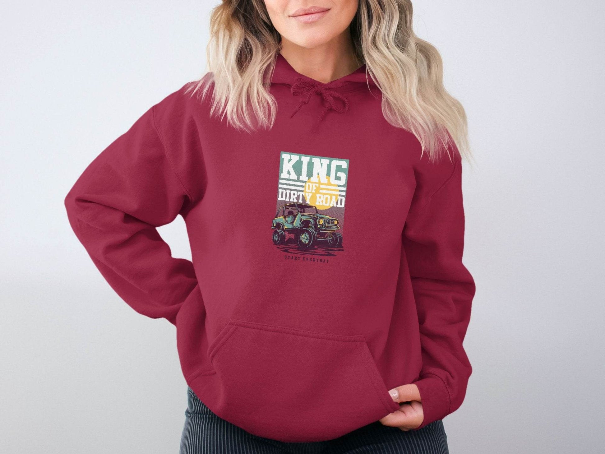 King Of Dirty Road Everyday Driving Adventure Hoodie - Design & Vybe