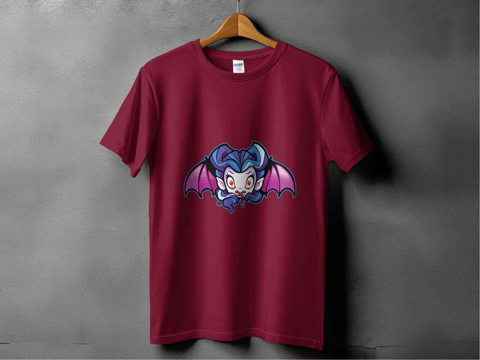 Cute Cartoon Vampire with Wings Graphic T-Shirt - Design & Vybe