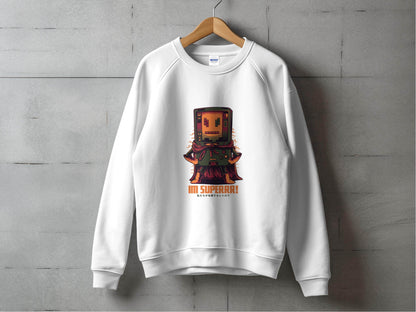 Retro Game Robot I'm Superrr Design Awesome Hoodie - Design & Vybe