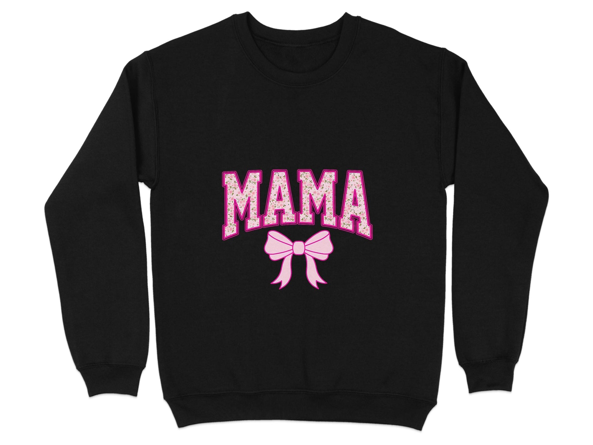 Floral Mama With Bow Graphic Design For Moms Sweater - Design & Vybe