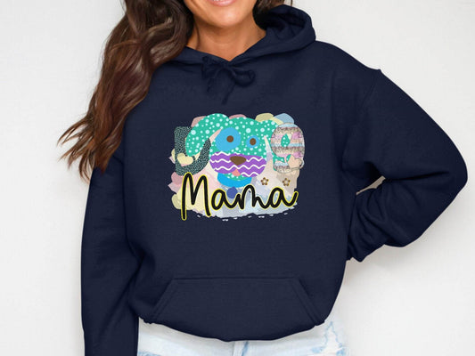 Dog Mama Colorful Graphic Design Great Gift Idea Hoodie - Design & Vybe