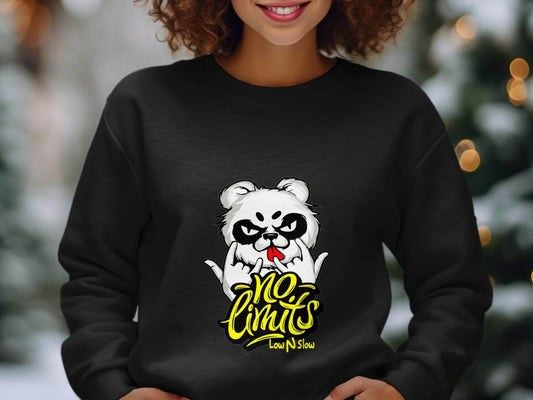No Limits with Cool Panda Low N Slow Graphic Hoodie - Design & Vybe