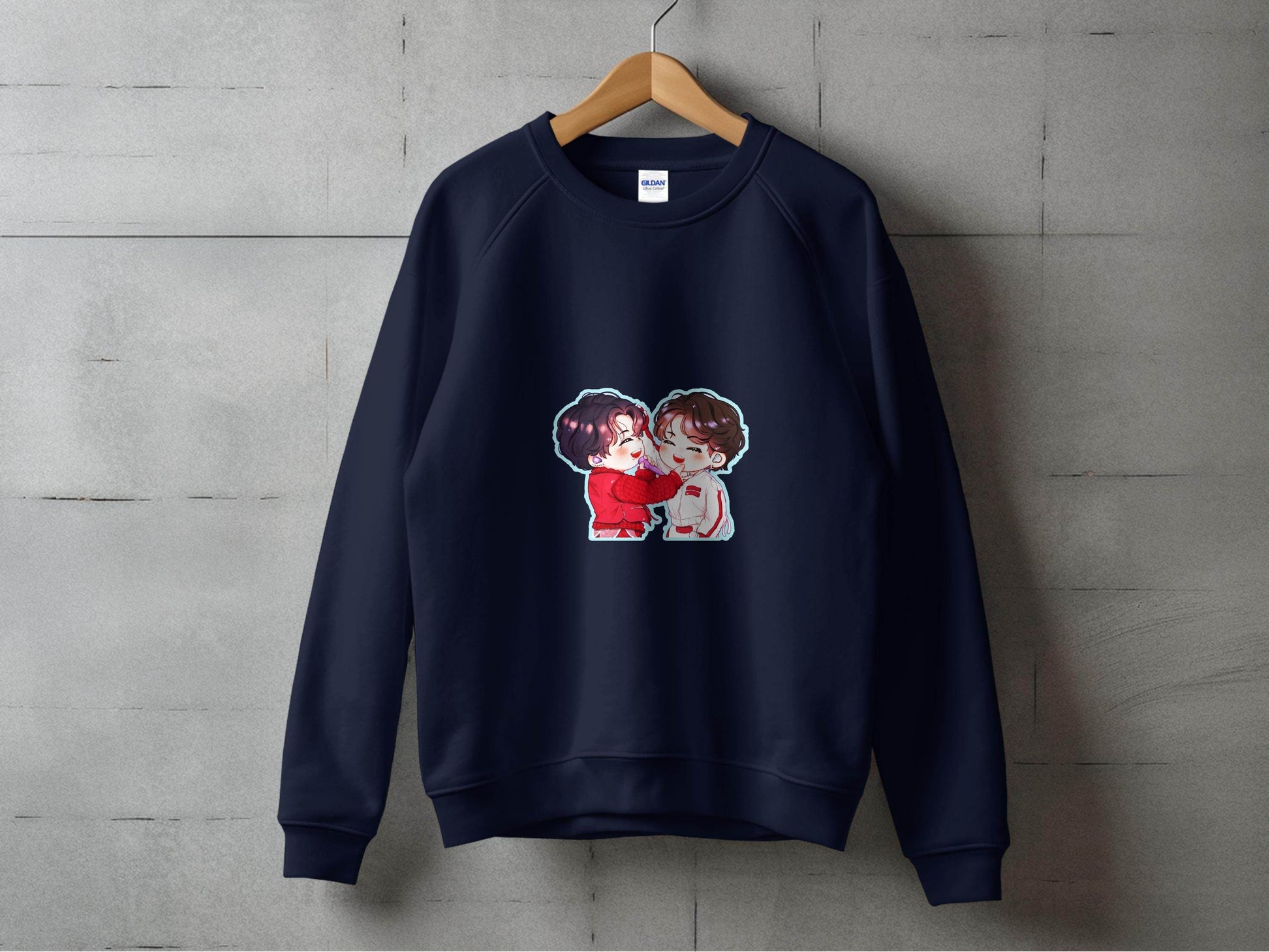 Cute Cartoon Smiling Together KPop Fan Art Sweater - Design & Vybe