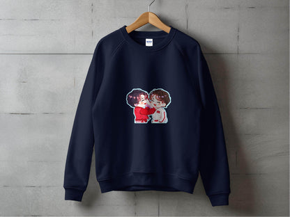 Cute Cartoon Smiling Together KPop Fan Art Sweater - Design & Vybe