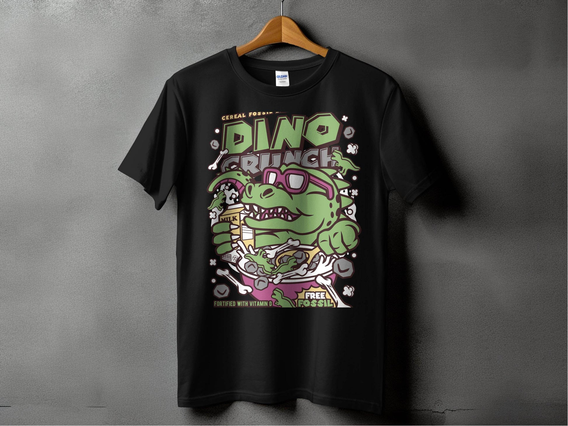 Dinosaur Cereal Crunch Tee for Fun T-Shirt - Design & Vybe