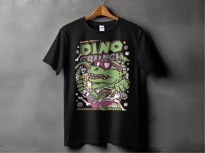 Dinosaur Cereal Crunch Tee for Fun T-Shirt - Design & Vybe