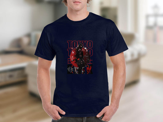 TOKYO Samurai Warrior Japan Style Art T-Shirt - Design & Vybe