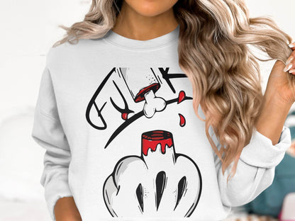 Funky Style Graphic Print Casual Wear Sweater - Design & Vybe
