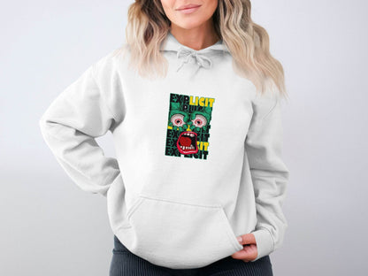 Explicit Graphic with Eyes and Mouth Design Hoodie - Design & Vybe