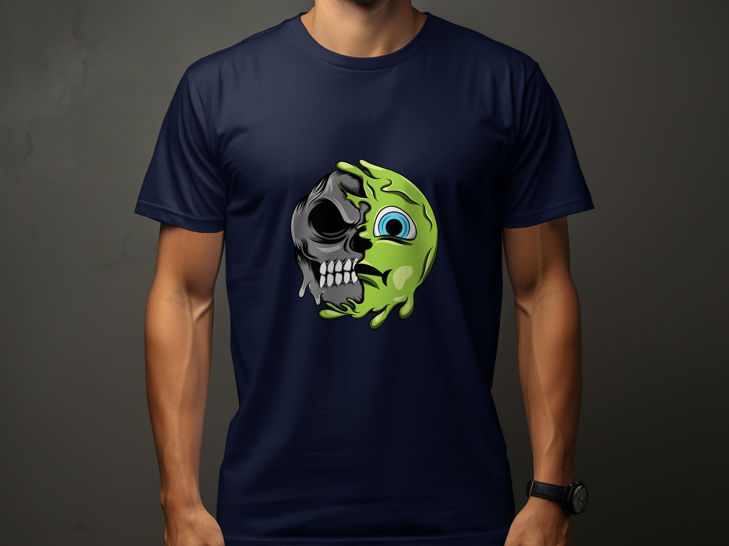 Skull and Slime Face Dark T-Shirt product