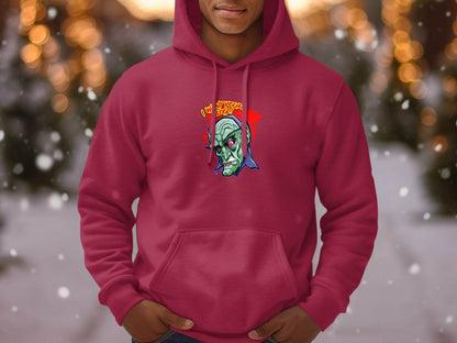 I Want Your Blood Vampire Head Horror Graphic Hoodie - Design & Vybe
