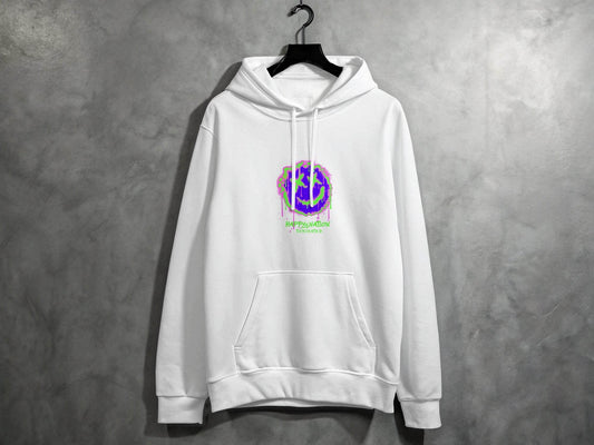 Happy Nation Toxiclated Smiley Face Graphic Design Hoodie - Design & Vybe