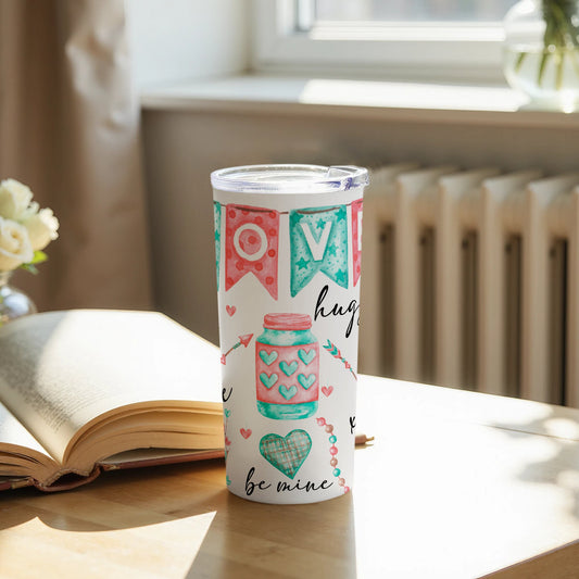 Be Mine Hugs Love Decorated Tumbler Drinkware Product