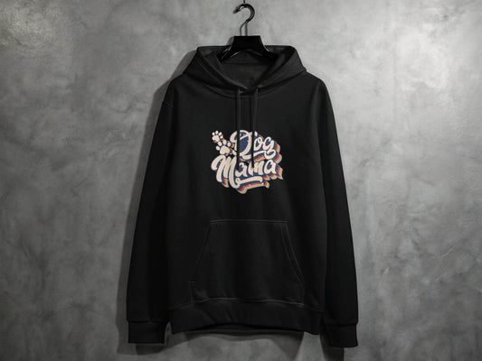 Retro Style Dog Mama Vintage Design Graphic Hoodie - Design & Vybe