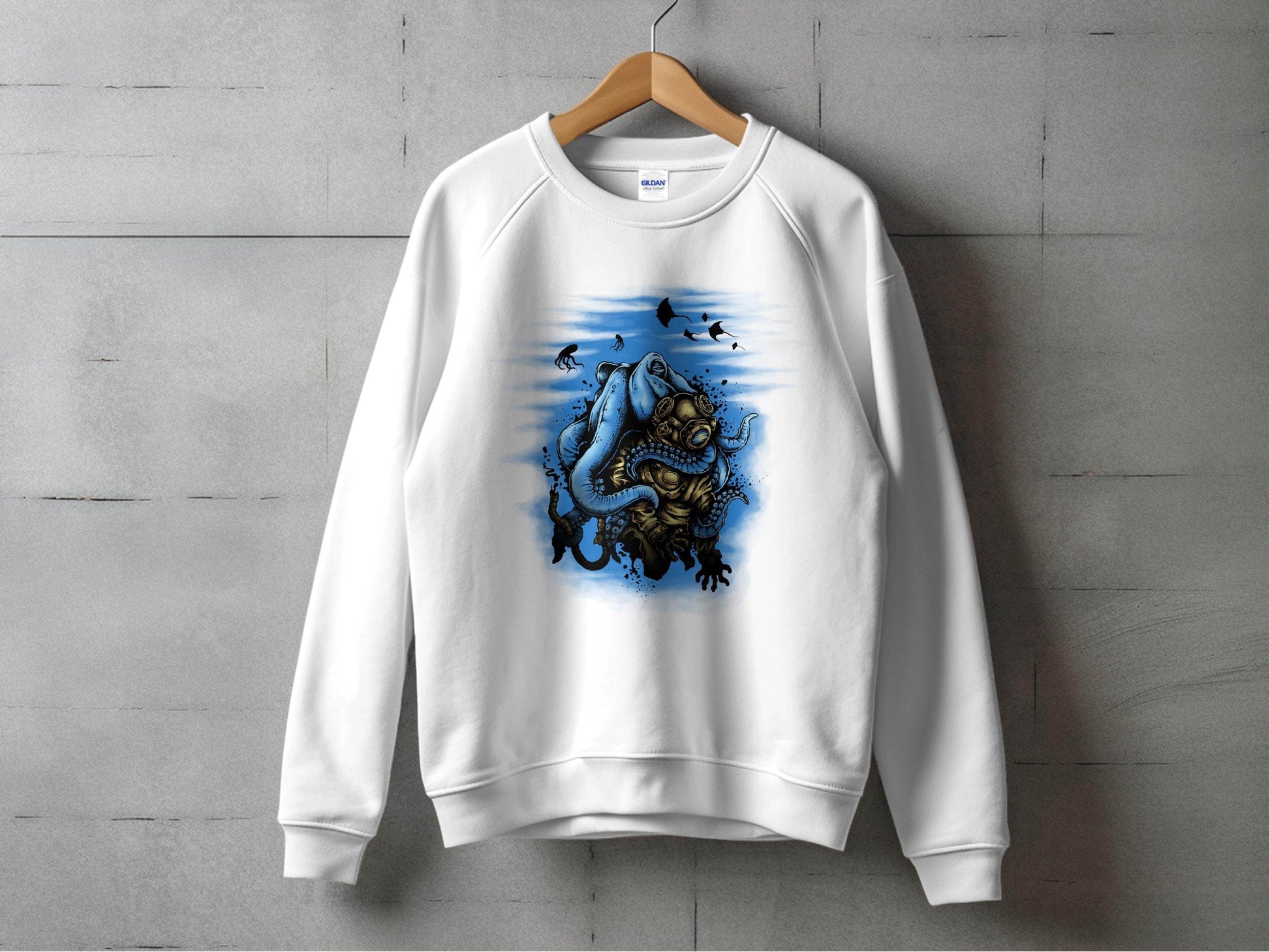 Deep Sea Diver Adventure-Inspired Jelly Fish Graphic Sweater - Design & Vybe