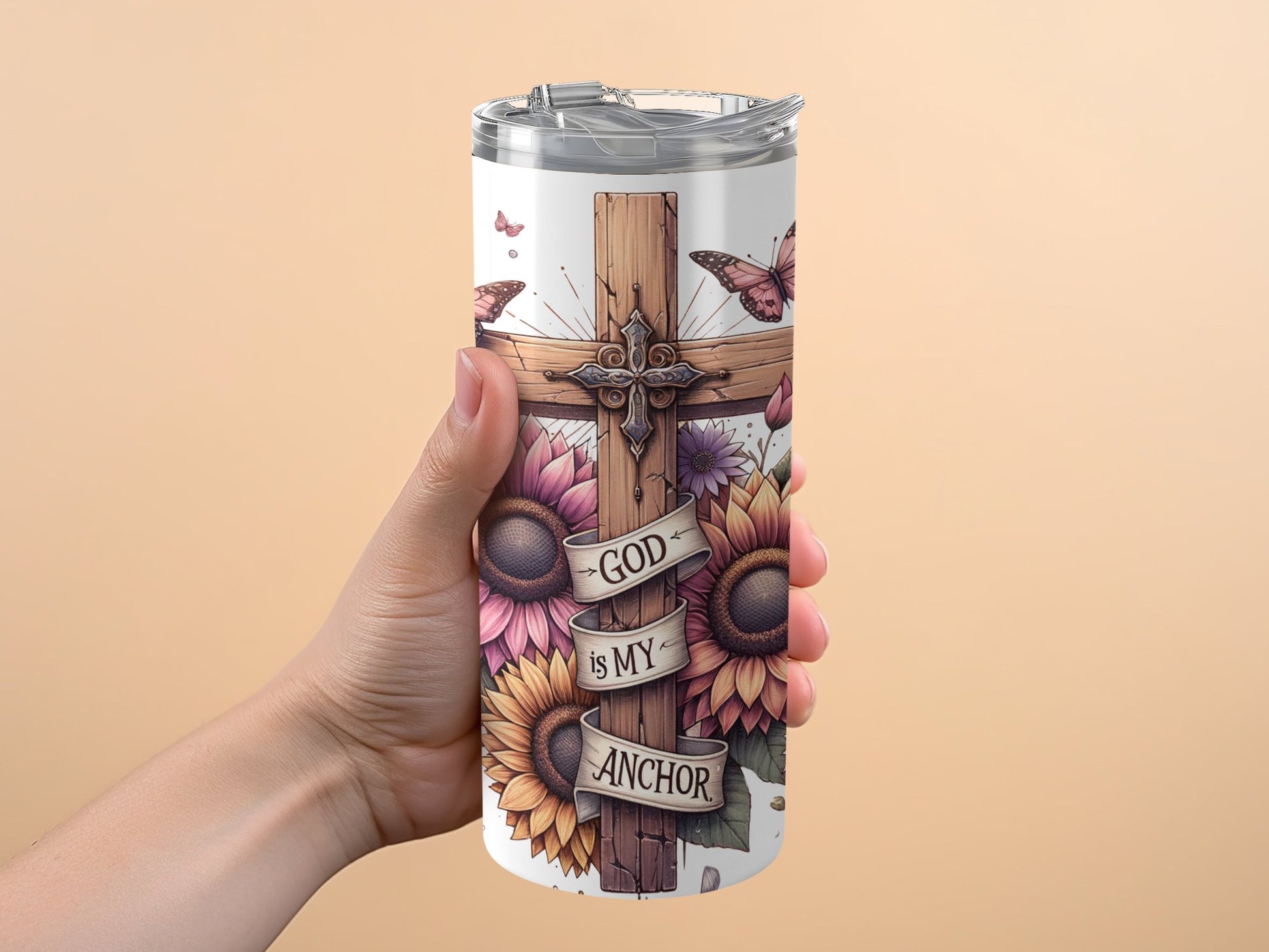 Inspirational God Is My Anchor Tumbler product