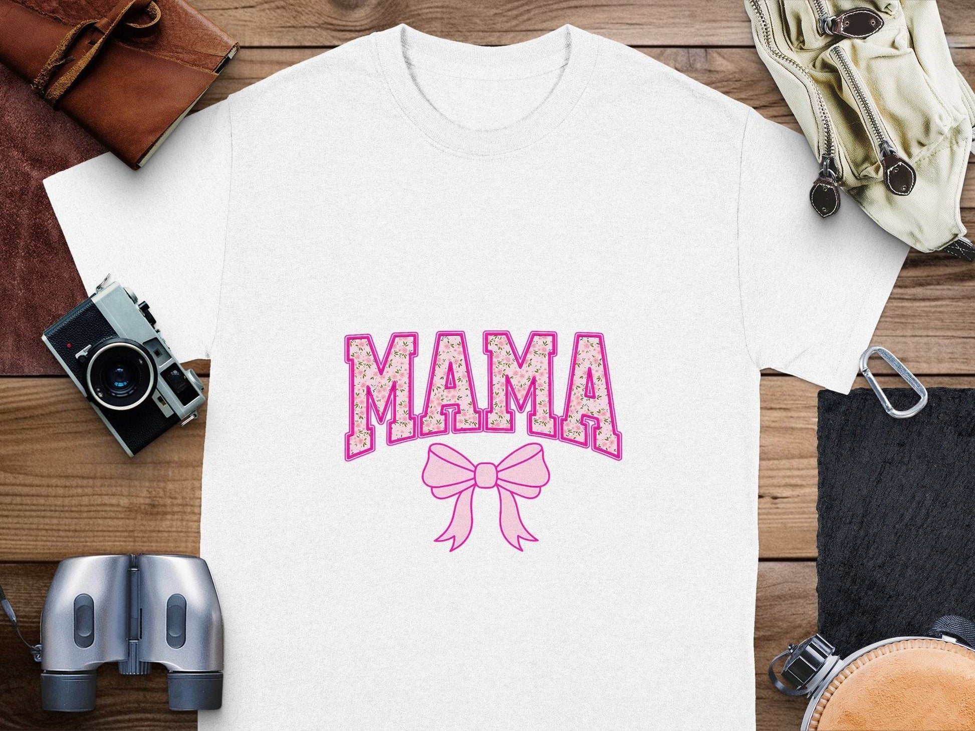 Floral Mama With Bow Graphic Design For Moms T-Shirt - Design & Vybe