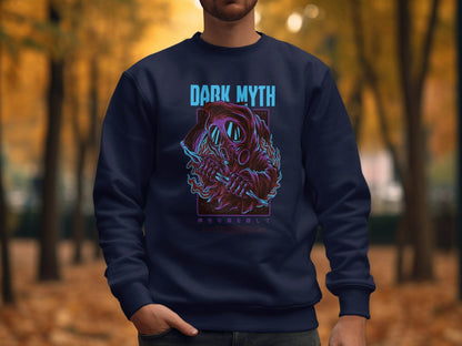 Dark Myth Grim Reaper Masked Artwork Design Sweater - Design & Vybe