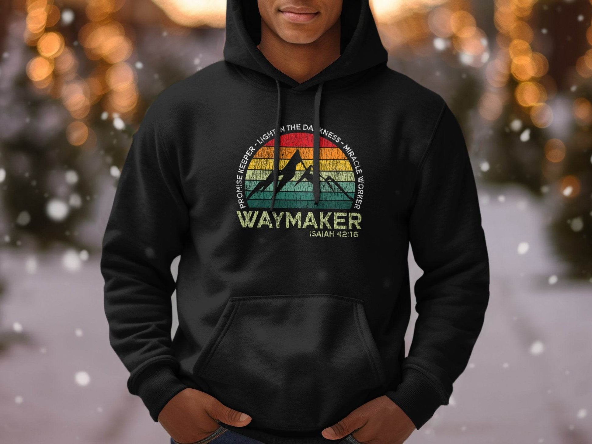 Waymaker Isaiah 42:16 Light In The Darkness Hoodie - Design & Vybe