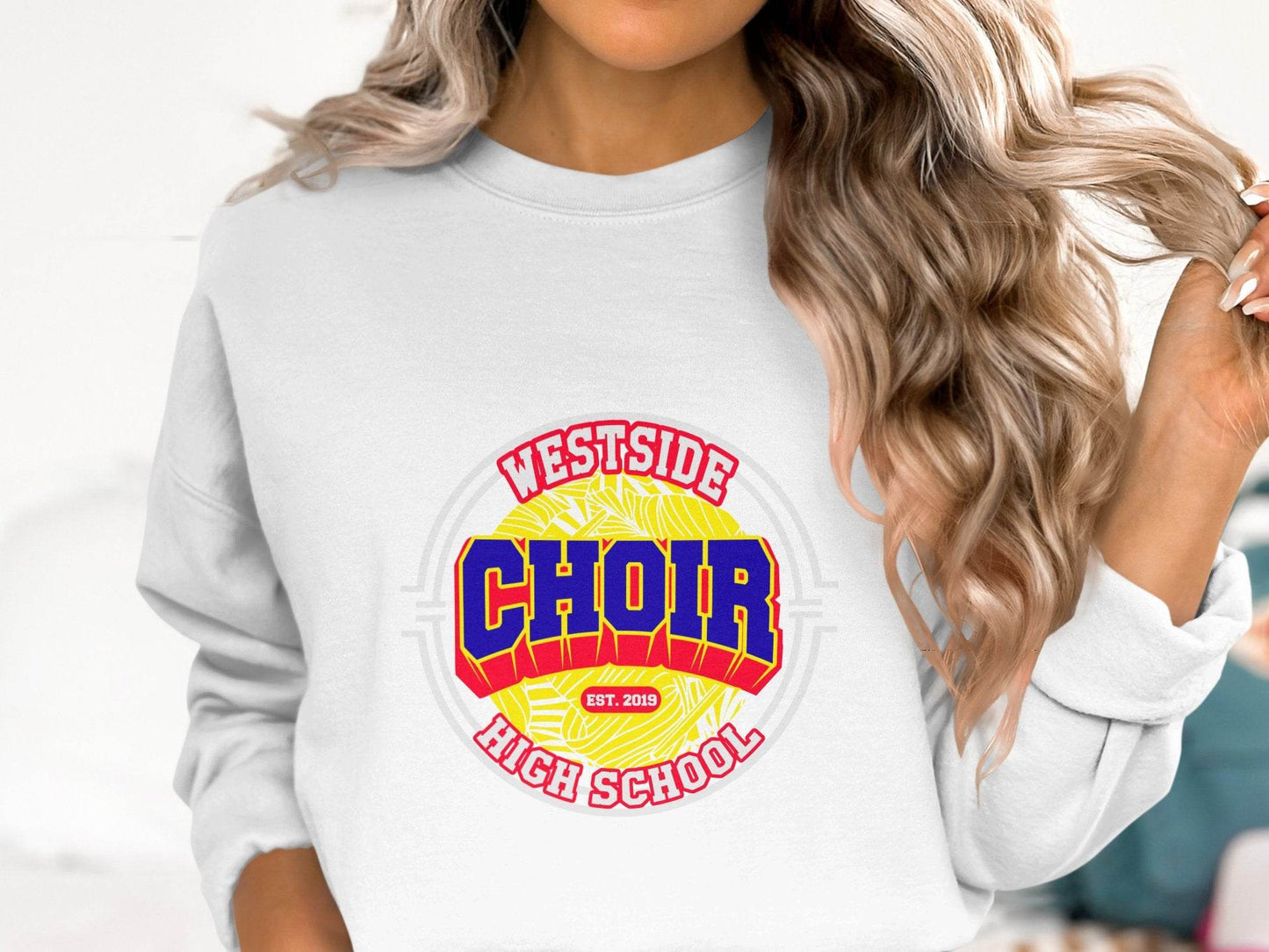 Westside High School Choir Retro Graphic Design Sweater - Design & Vybe
