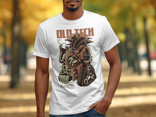 Old Tech Post of the End Robot Inspired T-Shirt - Design & Vybe