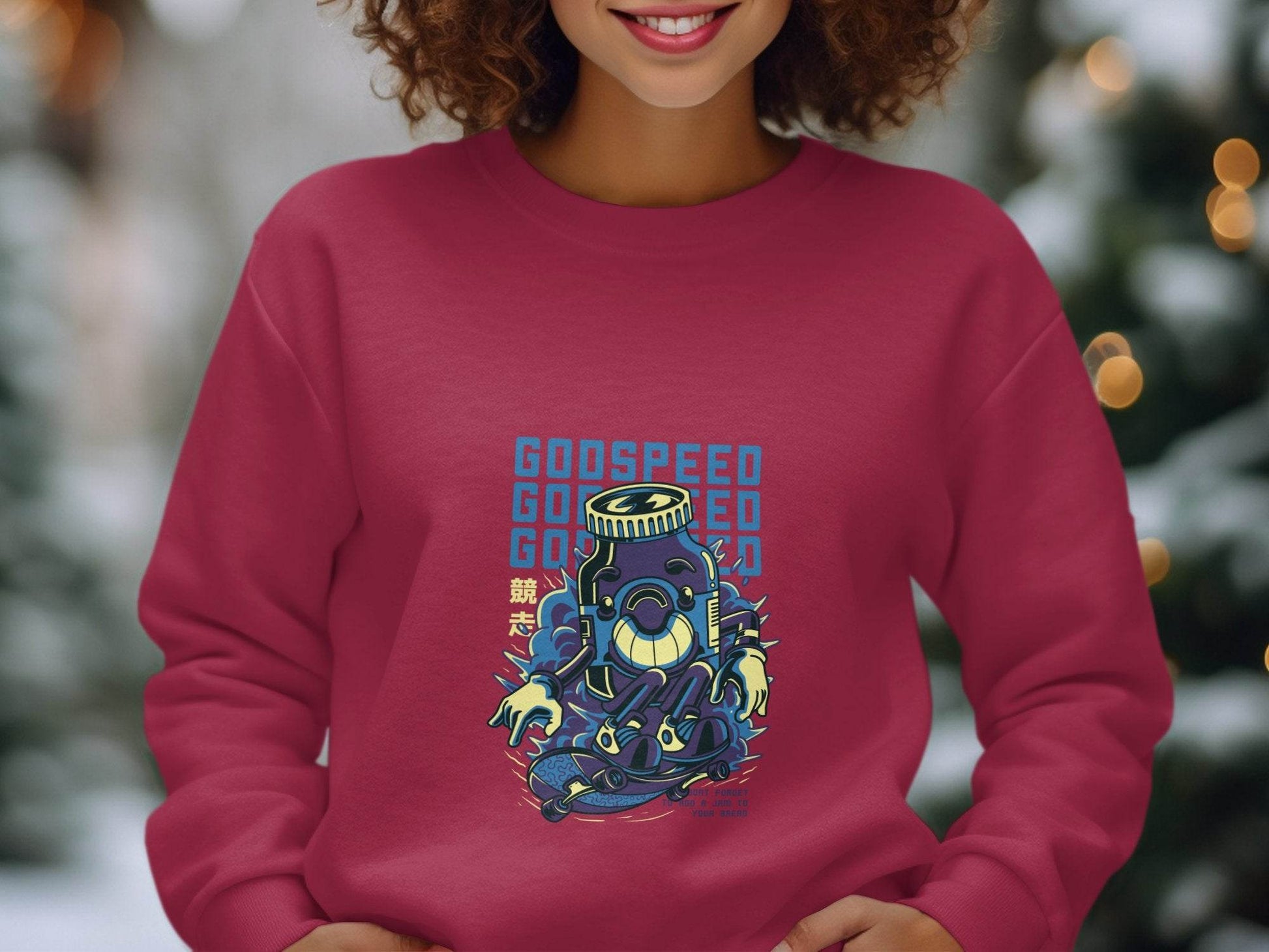 Godspeed Bottle With Skateboarding Graphic Hoodie - Design & Vybe