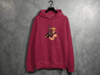 Fierce Cartoon Character with Gun Design Sweater - Design & Vybe
